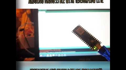 Visualising Live Sensor Data Log Gyroscope+Accelerometer on Arduino Nano33 BLE Sense