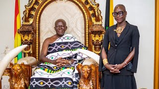 France envoy to Ghana, H.E. Diarra Dimé‑Labille paid a courtesy visit to Otumfuo Osei Tutu II