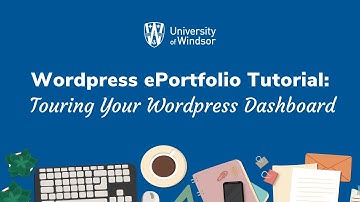 Wordpress ePortfolio Tutorial | Dashboard First View