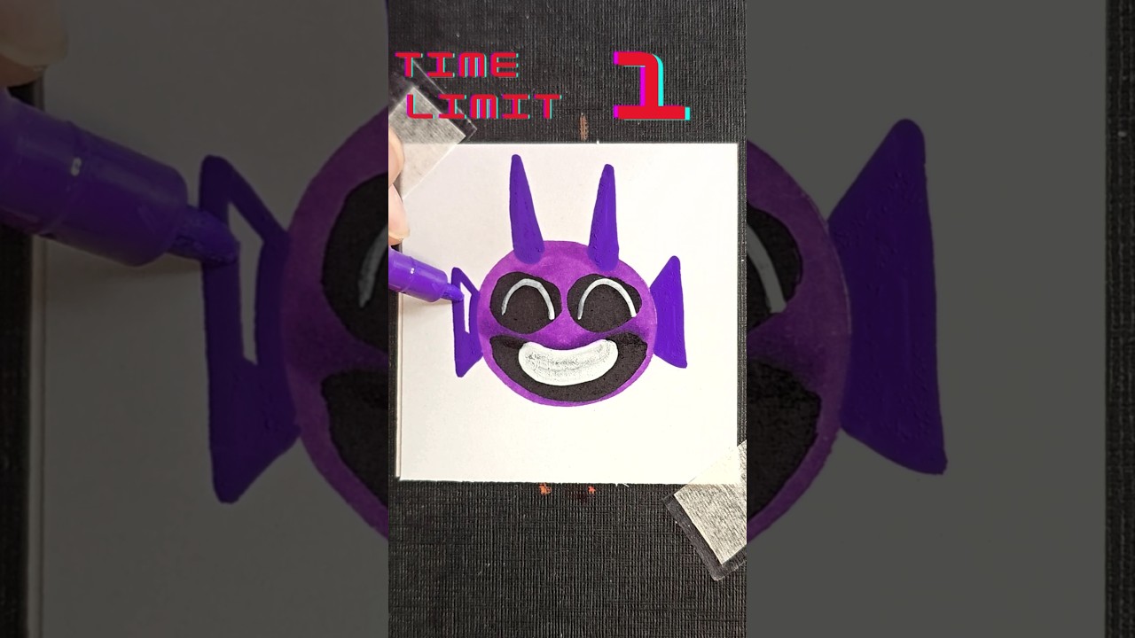 ✦ASMR✧ Как нарисовать Дюрпл Фаза3 Спрунки за 40 секунд