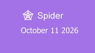 Microsoft Solitaire Collection - Spider - October 11 2026 screenshot 1