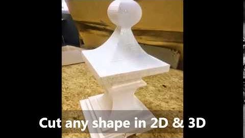 4-axis USB controlled CNC foam cube