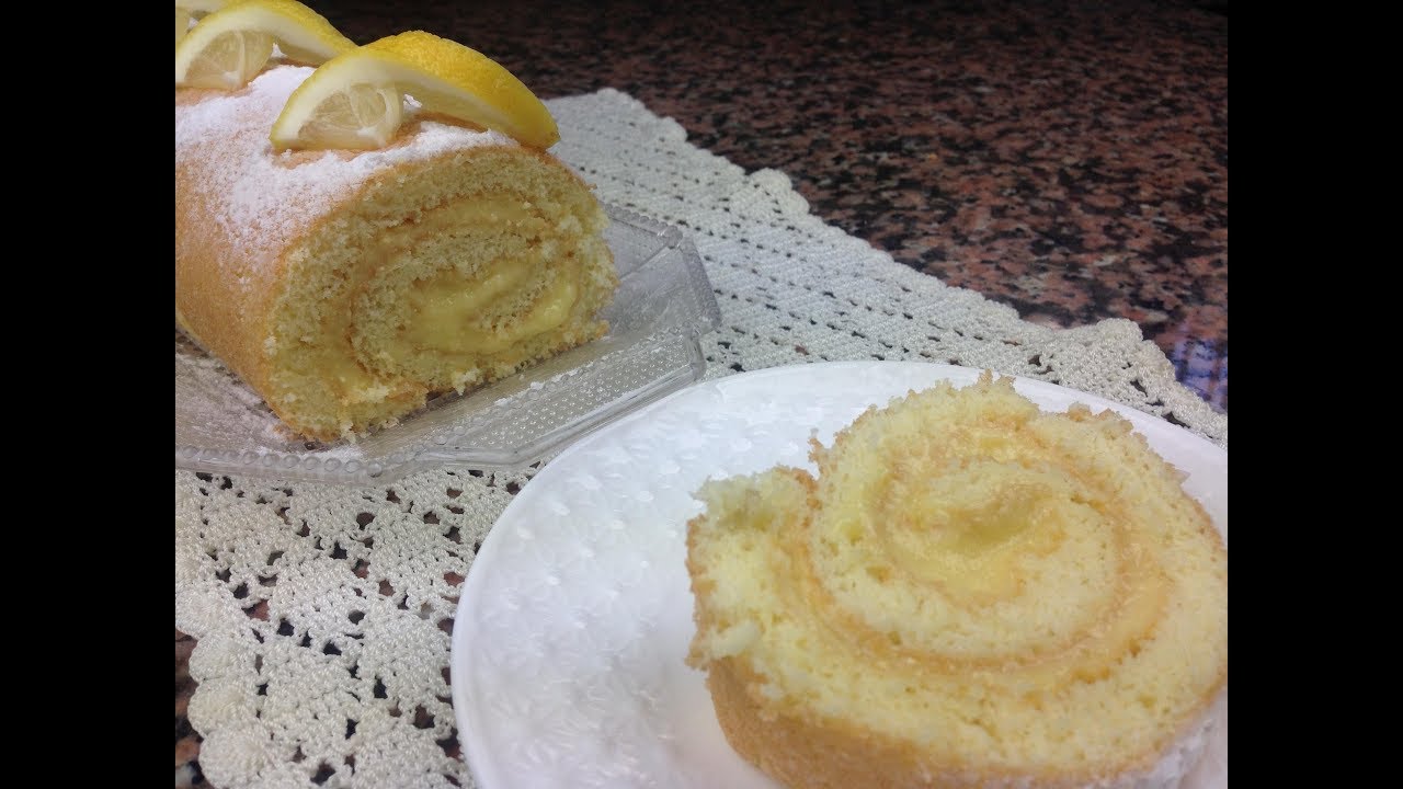 Recette Gateau Roule Au Citron Youtube