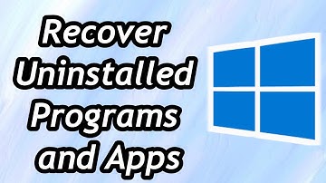 How to Recover Uninstalled Programs and Apps on Windows 10 / 11
