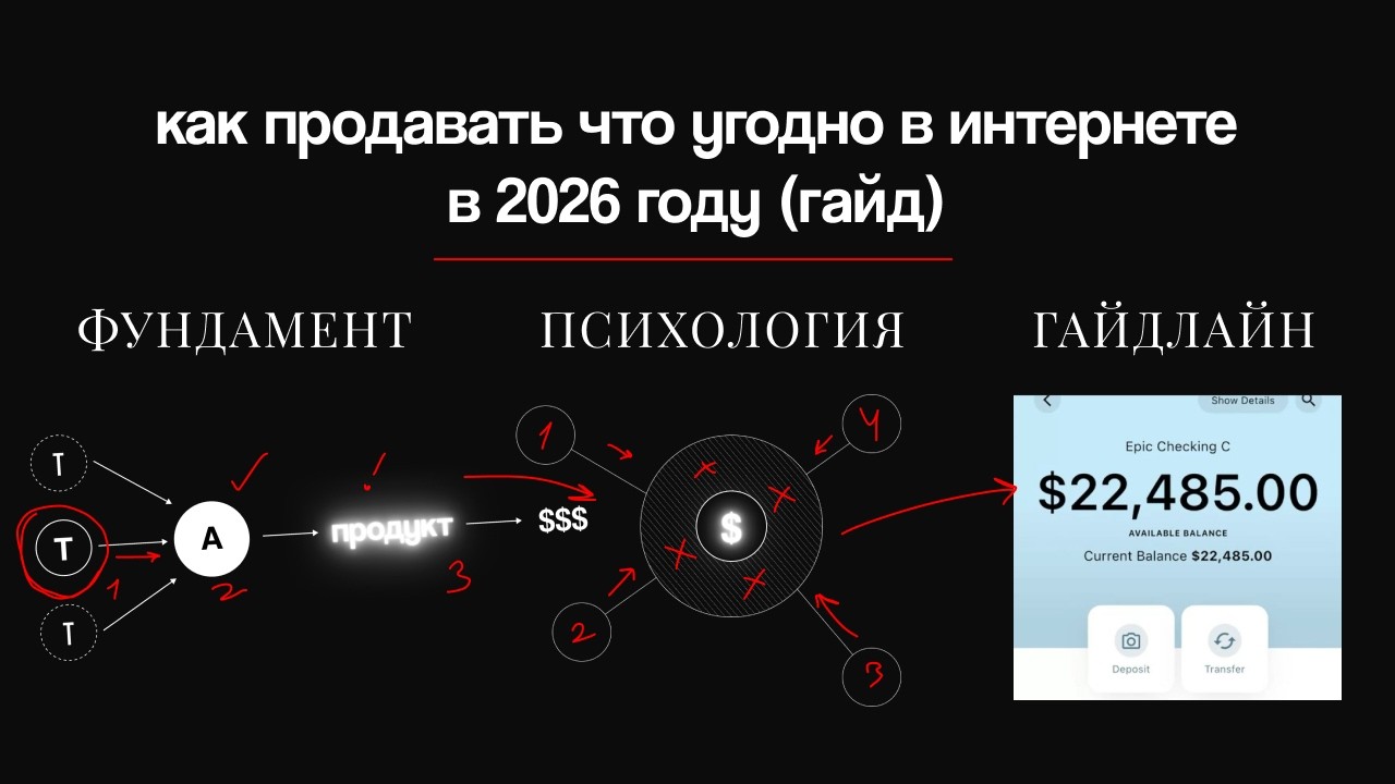 как продать что угодно в интернете в 2026 году (читы на… — Transcript