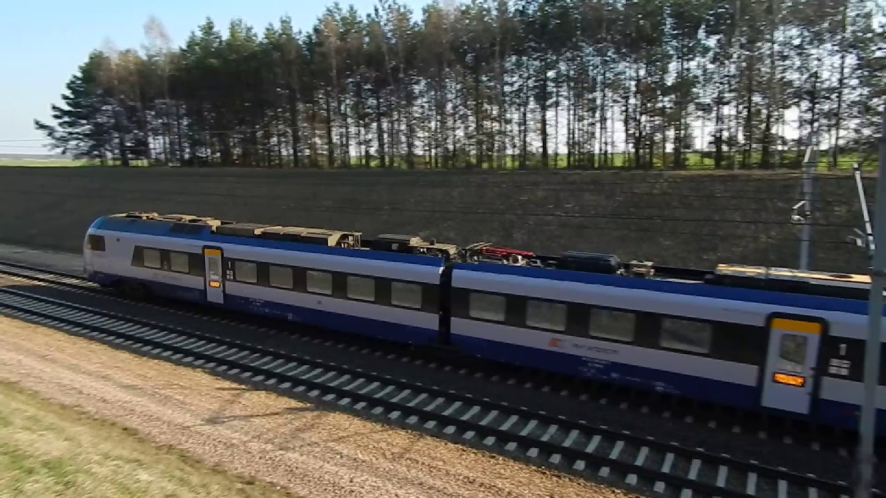 ED160-004 z IC 5326 przed Turzą Wielką - YouTube