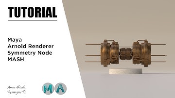 Symmetry Node In MASH | Maya & Arnold Renderer | Tutorial