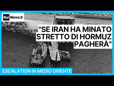 Video Trump: Se lIran ha minato lo stretto di Hormuz pagherà conseguenze mai viste