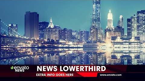 News Lower Thirds | After Effects Elements - Envato elements