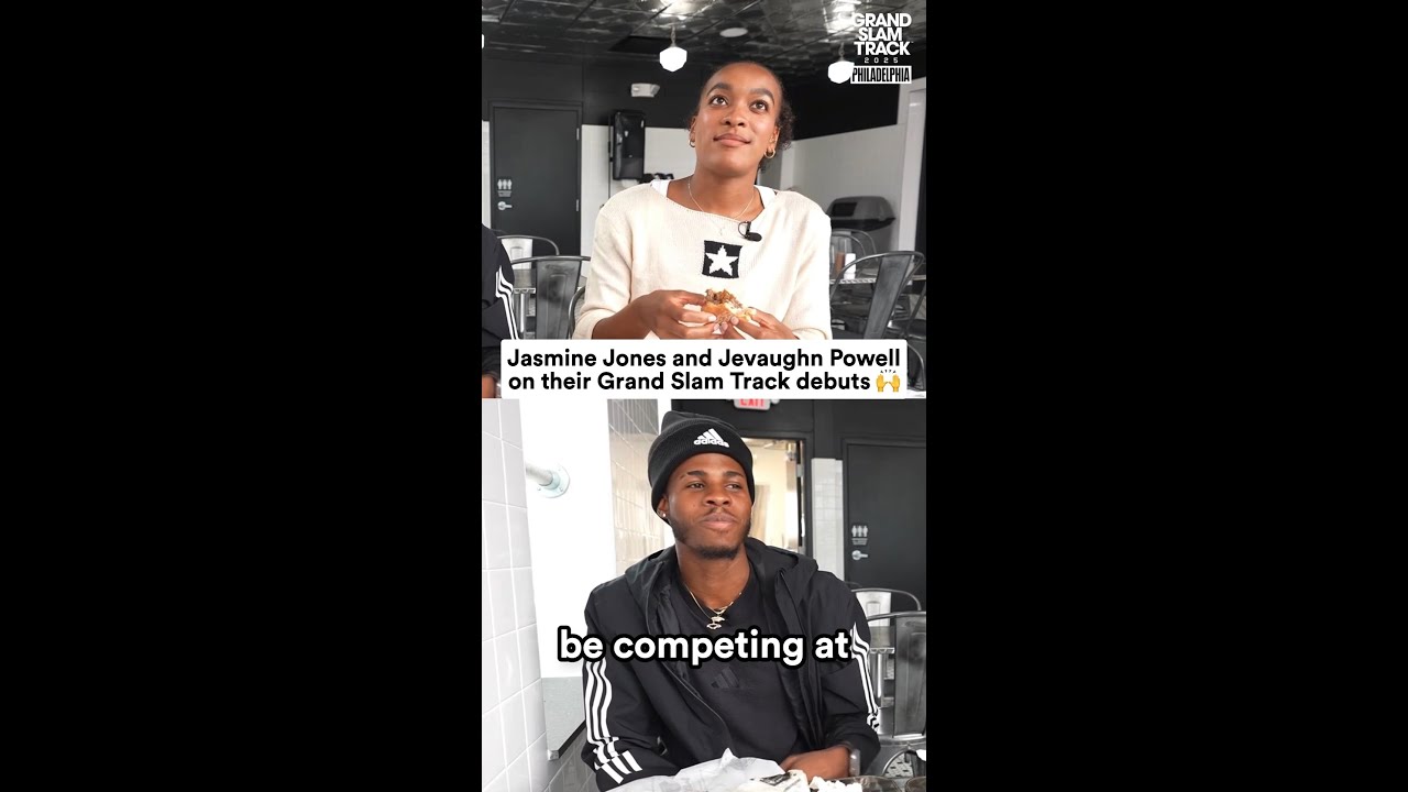 Jasmine Jones and Jevaughn Powell on Grand Slam Track debuts