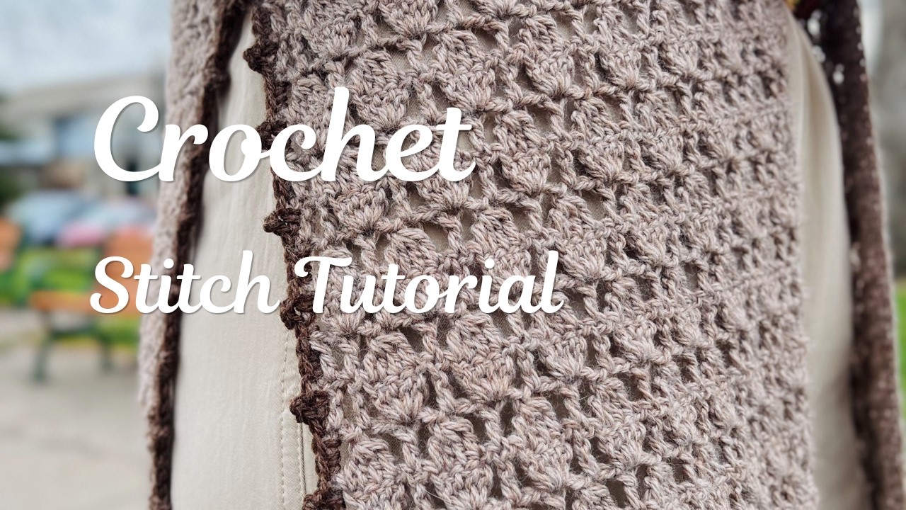 How to Crochet a Lace Stitch Step by Step | Easy 4-Row Repeat