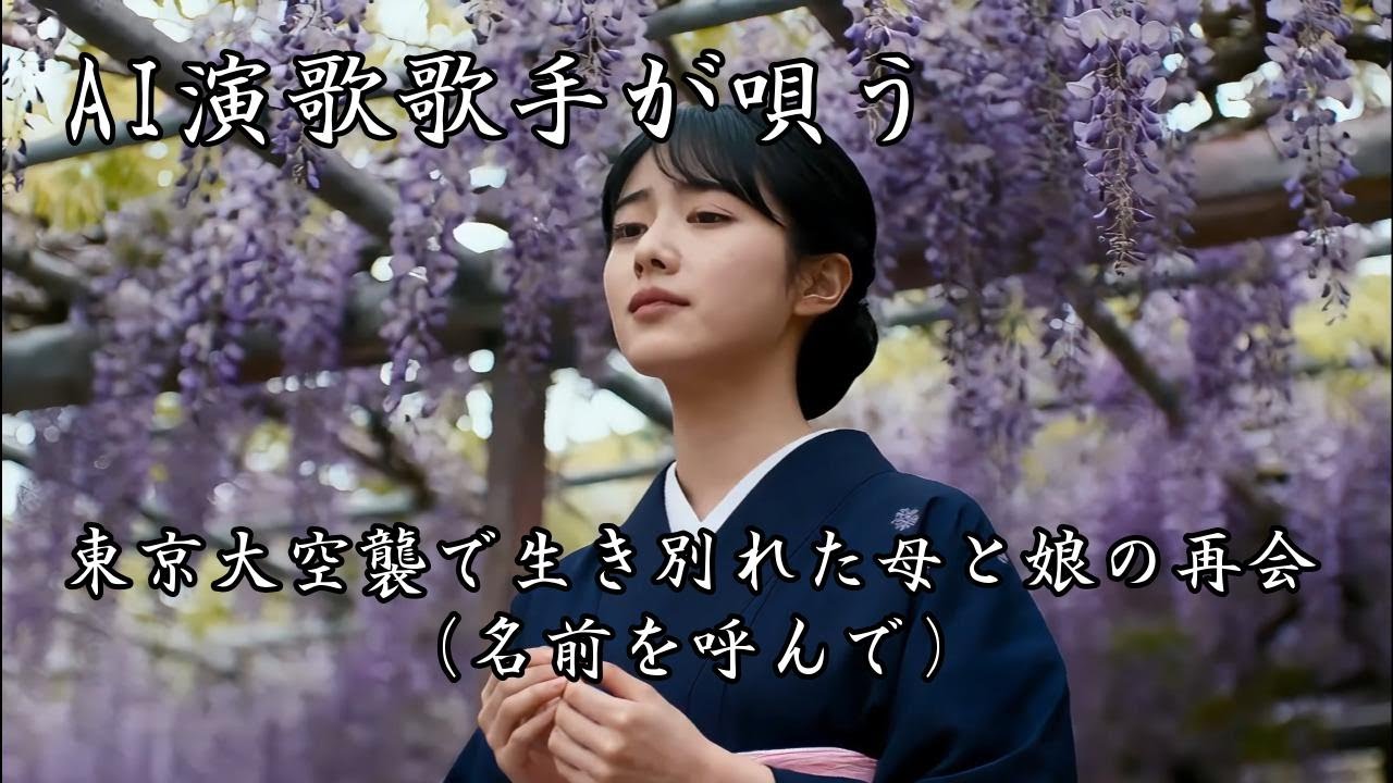 名前を呼んで　｜　オリジナルソング　｜　AI演歌歌手が唄う　東京大空襲で生き別れた母と娘の再会