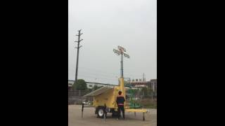 600 Watt Solar Lighting Tower With 9 Meters Manual Mast