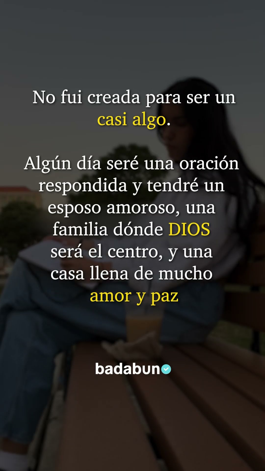 NO fui creada para ser un casi algo