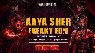 Aaya Sher Telugu Song | The Paradise | Trending Mass Track | Freaky Edm Mix By | Dj Nani 