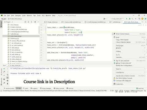 How to make To-Do List App in Python with Tkinter - YouTube