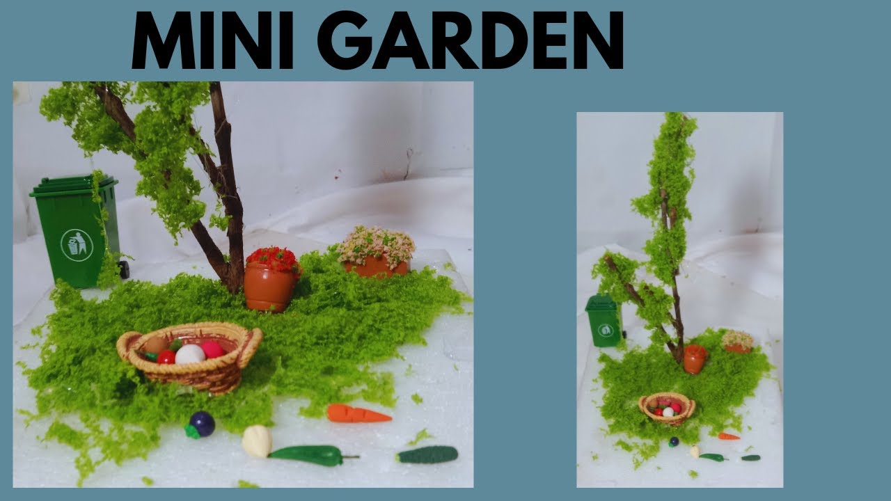 Turning Trash into Mini Garden 🌱  Satisfying Miniature Craft