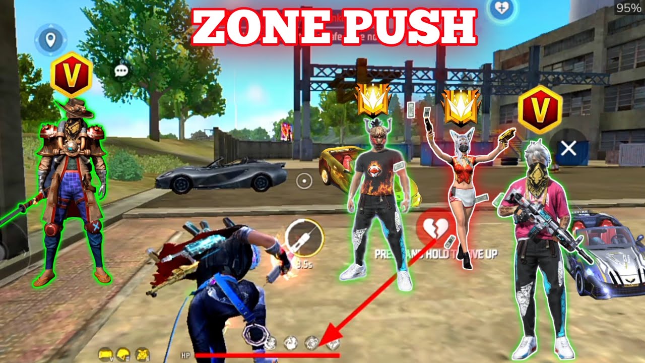 FREE FIRE ZONE SURVEY SUPER MEDIKET HEAL BATTLE CHALLENGE IN BR RANK