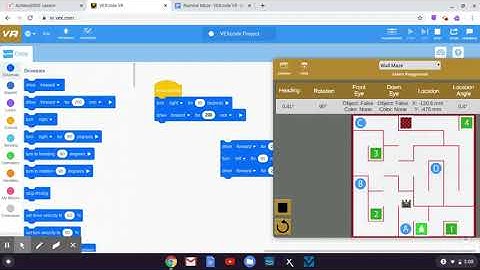 Robotics Practice: Vexcode VR Number Maze - Fallout