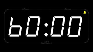 60 MINUTE - TIMER \& ALARM - 1080p - COUNTDOWN