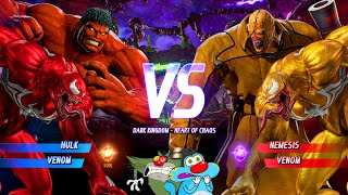 RED VENOM & RED HULK VS YELLOW VENOM & NEMESIS FIGHT MARVEL VS CAPCOM WITH OGGY AND JACK screenshot 5