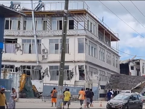 PORT VILLA VANUATU EARTHQUAKE DESTRUCTION FOOTAGE 17TH DECEMBER 2024