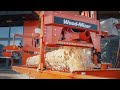 Mp100 log planermoulder in action  woodmizer