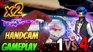 Handcam Gameplay With Double Sniper | 1 Vs 4 | Double AWM | Free Fire screenshot 3