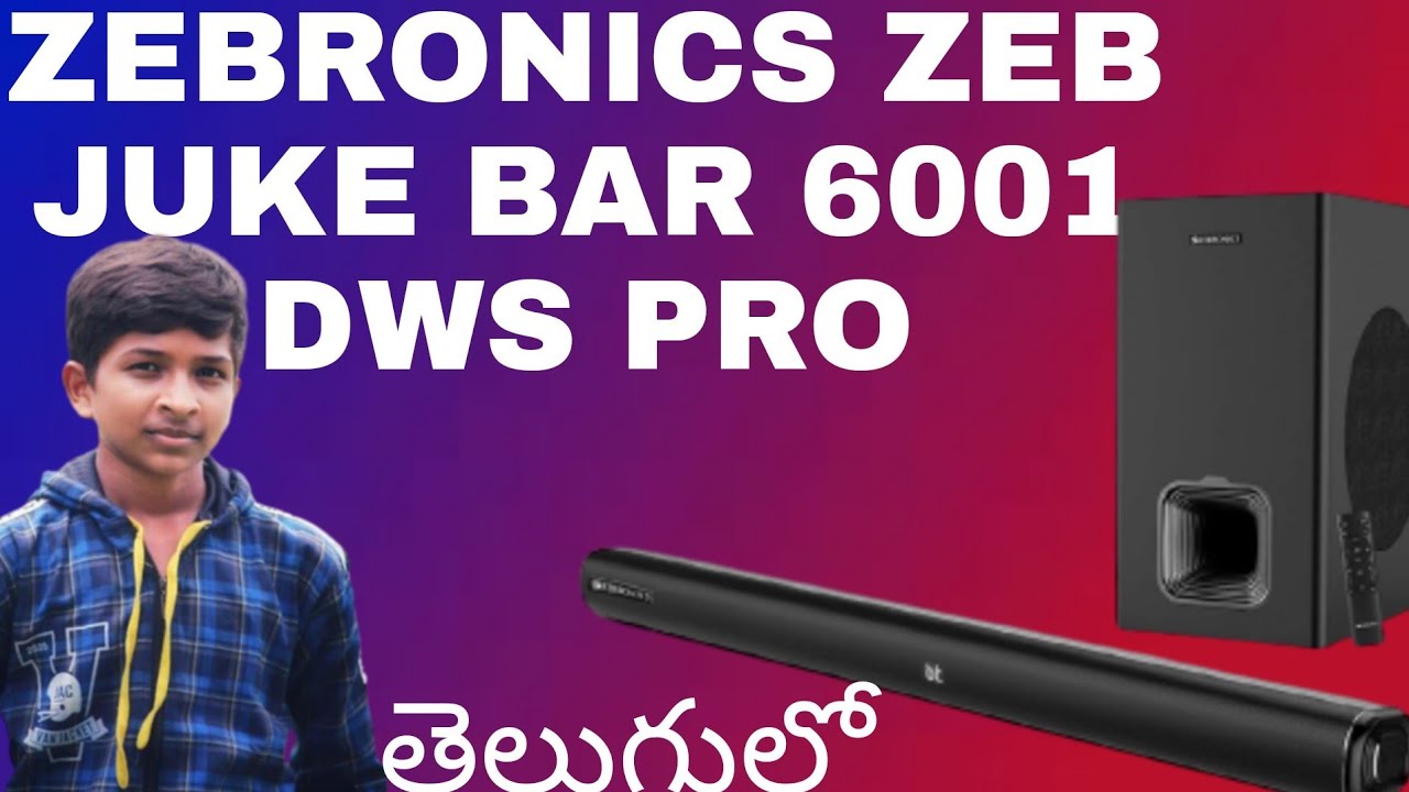 Zebronics Zeb trump 6001 dws pro soundbar unboxing Telugu || KUMAR BHARGAV