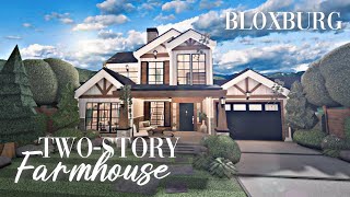 Roblox Bloxburg - Farmhouse Two-Story Family House ( Exterior ) - Minami Oroi