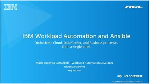 IBM Workload Automation and Red Hat Ansible