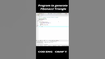 c++ program to generate Fibonacci numbers | Coding Craft |Programing Learning| c++ | #codingcraft