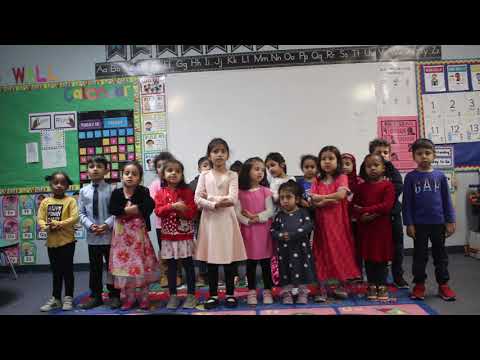 Valley Crescent School KG chanting محمد نبينا Muhammad Nabeena 2020