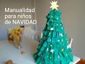 Árbol de navidad muy facil. Manualidades para niños