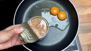 Do you have eggs and canned tuna at home?delicious recipe#food #recipe