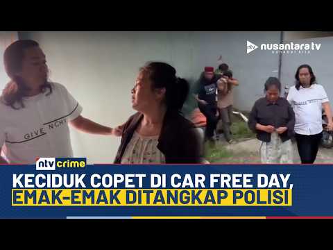 Viral! Detik-detik Manusia Silver Curi Besi Plang Rambu Transjakarta saat Ramai | NTV CRIME