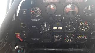Wacky Wabbit Harvard start-up Duxford Airfield, flight up to Suffolk