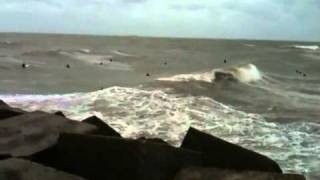 Storm Golven Op Scheveningen