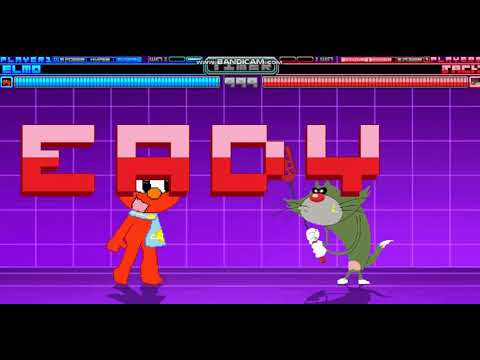 My Mugen Battle #25 - Elmo vs. Jack (From Oggy and the cockroaches)