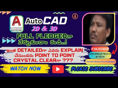 # AutoCAD 2D and 3D Full Tutorial Part-2 # Learn AutoCAD With All Sub ...