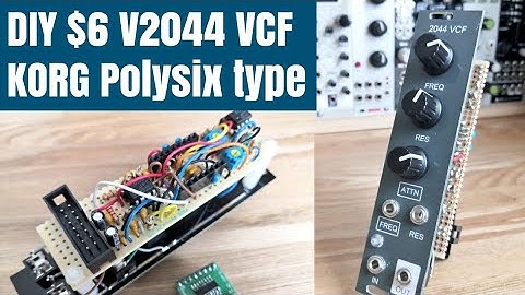 [ $6 ] DIY modular synth VCF V2044 based / KORG polysix type / SSM2044 compatible