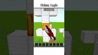 Minecraft Iron Golem Logo 🔥 #Shorts