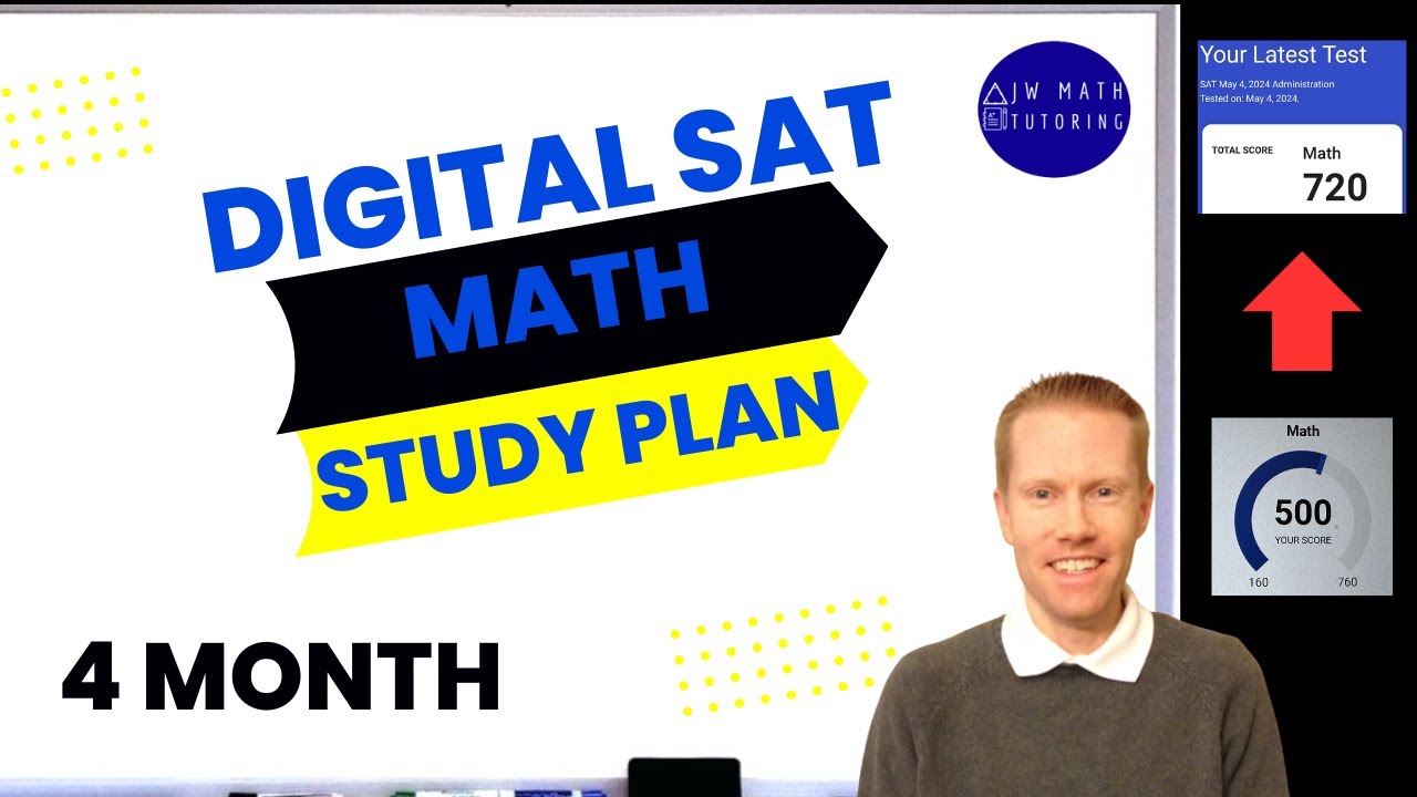Digital SAT Math 4 Month Study Plan-200 Point Increase (500 to 720 ...