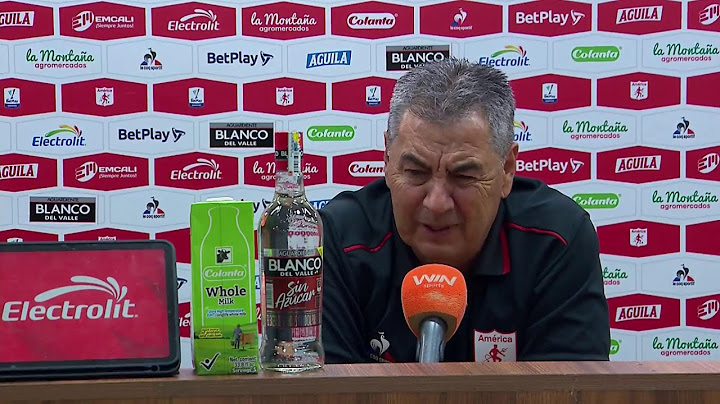 Rueda de prensa de América tras su partido con Medellín