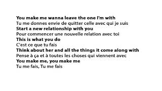 You Make Me Wanna - Usher (Karaoke, Lyric, Parole, Traduction en Français)