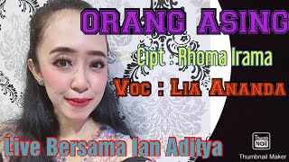 Lia Ananda - ORANG ASING || Cipta : Rhoma Irama || Live Bersama Ian Aditya