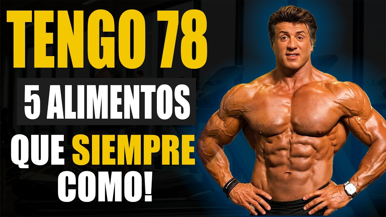 Sylvester Stallone 78 años | todavía parece de 45 🔥 COMO 5 ALIMENTOS y no envejezco!