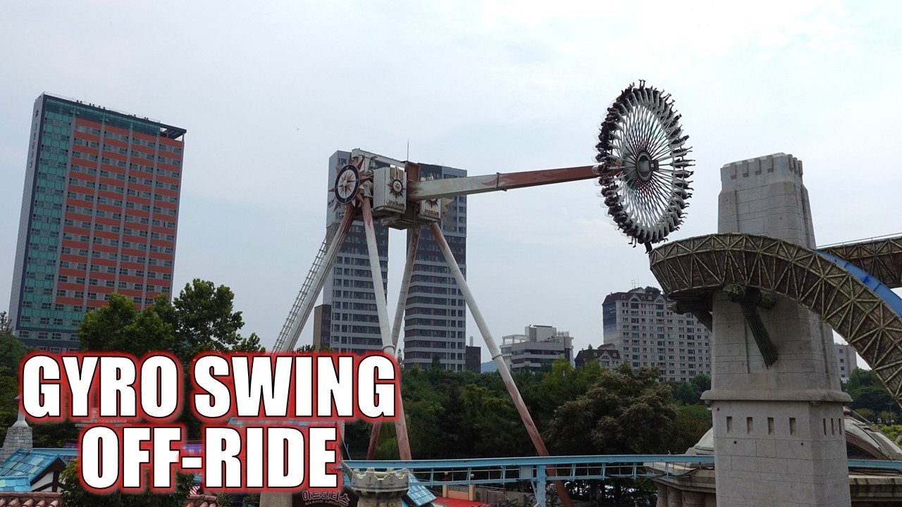 Gyro Swing Off-Ride Footage (60FPS), Lotte World Intamin Giant Frisbee ...