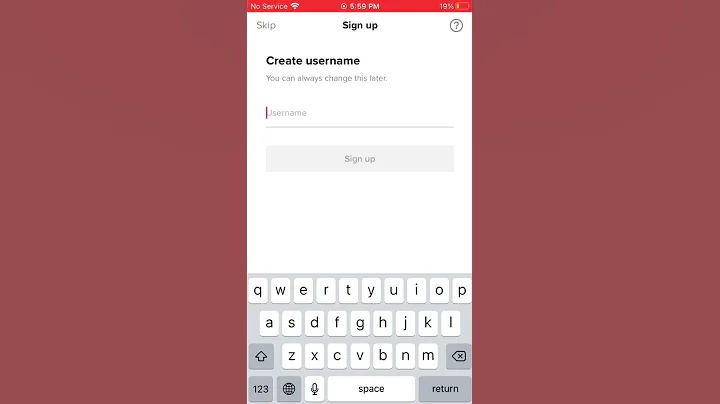 Free 4 letter username on TikTok