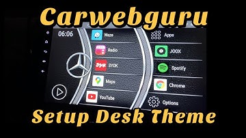 Install & Setup DESK - A Free Theme in Car Web Guru Launcher - Stylish Design